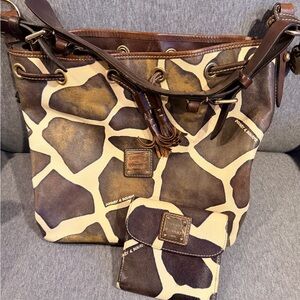 Dooney & Bourke Giraffe Print Shoulder Bag